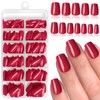 LoveOurHome 288pc Coffin Press on Nails Short Fake Nails with