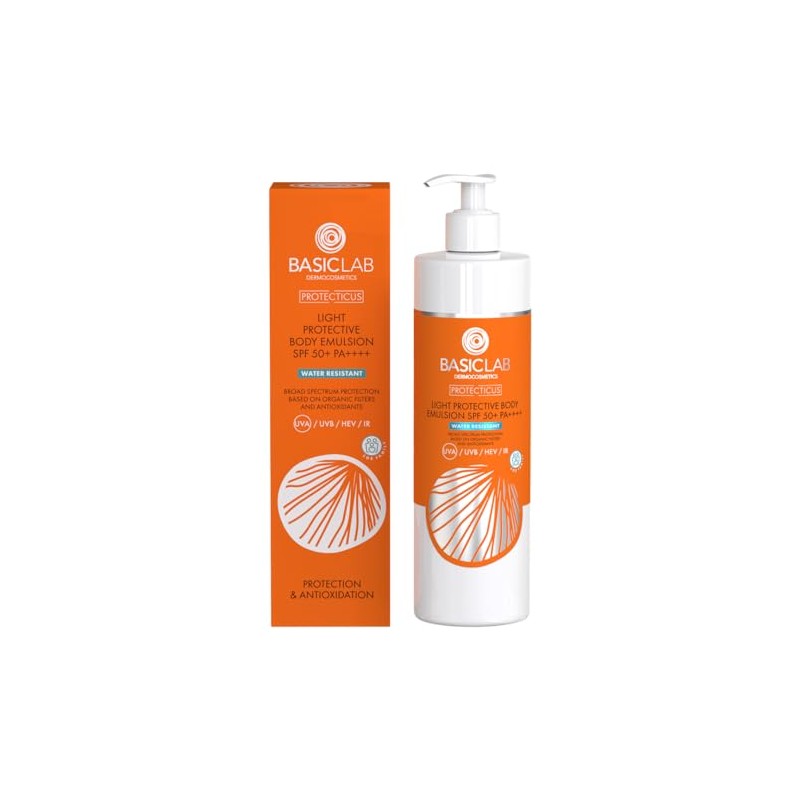 BasicLab Dermocosmetics BasicLab Waterproof Sun Protection Lotion SPF50+ High Sun