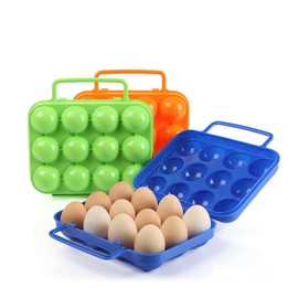 Egg Carrier Camping: Egg Carrier For Travel Reusable Plastic Egg Carrier Egg Carton Deviled Egg Containers With Lid Egg Carrier Camping Plastic Egg Carton 6 Grid Deviled Eggs Portable Egg Tray