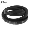 sourcing map 2pcs B-1092 V-Belts Drive Belt 1092mm(43") Inner Girth