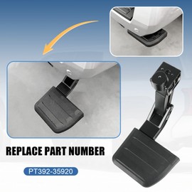 Rear Bed Step Compatible with 2024-2025 Toyota Tacoma Retractable Bumper Tailgate Step Replace# PT392-35920
