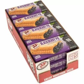 JJ's Bakery Lightly Glazed Snack Pies Kosher Parve 4oz (Blackberry) (Pack of 12)