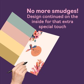 Mum Birthday Card – Fabulous Floral Afro Queen Design – Tropical Flowers – Stylish Colourful Greeting for Mum – A5 Size with Envelope – Modern Card for Her