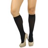 ToBeInStyle Women's Fashion Opaque Nylon Knee High Socks - Black