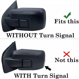 Torox 2021 2022 2023 Ford F150 F-150 Mirror COVERS w/o Turn Signal Hole PQ RACE RED