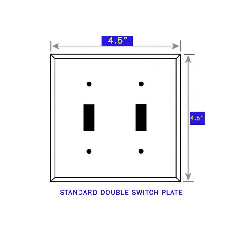Safari Zebra Stripe Double Toggle Switch Plate – Animal Decor
