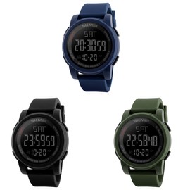 Men Digital Watch Stopwatch Alarm Countdown Casual Sports Watch