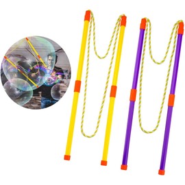 Samcos Bubble Machine, Bubble Making, Giant Bubble, Tool, For Children, Play, Parks, Outdoors, Kindergarten, Weddings, Birthday Parties, Parent-child Activities, Giant Bubble, Ball Mass Production Tool (Set of 2)