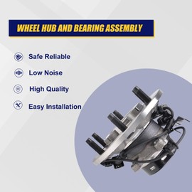 KUSATEC 515111 Front Right Wheel Bearing and Hub Assembly Compatible with 2004-2008 Chevy Colorado, GMC Canyon, 2006 Isuzu i-350 2007-2008 i-370, 6 Lug Bolts w/ABS