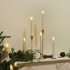 FPOO 8PCS Flameless Flickering Taper Candles with 2 Remote Control