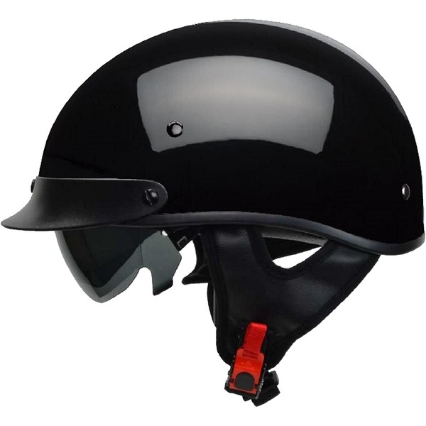 Vega Helmets 7800-015 Warrior Motorcycle Half Helmet with Sunshield for