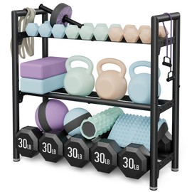 Jusgym Dumbbell Rack, 400LBS Load, Adjustable Weight Rack for Dumbbells ﻿