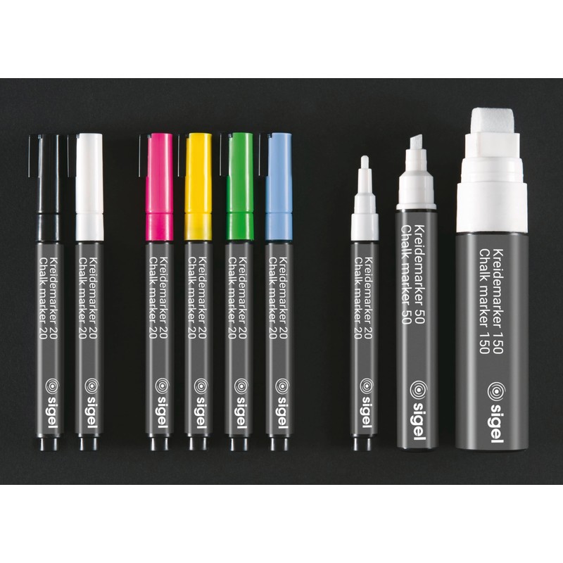 Sigel BA178 Chalk Marker White Size S Bullet Tip 1-2