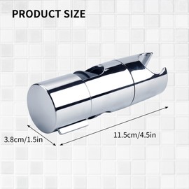 GGTTNRT Hand Shower Holder Universal Shower Head Holder Adjustable Shower Holder for Slide Bar 18-25 mm Outer Diameter