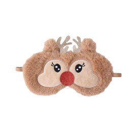 KGDUYC 3D Cute Sleeping Mask Children, Extra Soft Sleeping Mask Children Girls Sleeping Mask Children for Girls Boys Women Nap Travel Christmas Elk Eye Patch Christmas Gifts Elk