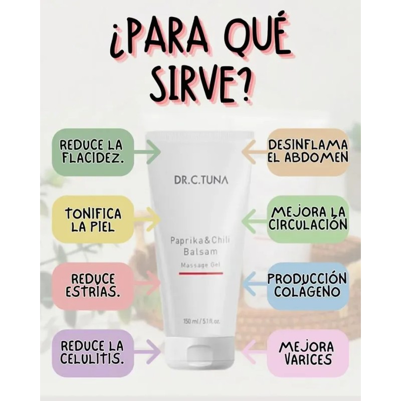 Set Corporal Gel Masaje Paprika Y Café Achicoria Sobrecitos