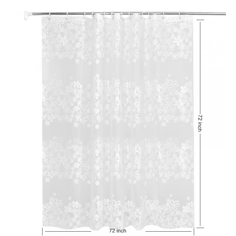 TIKABC Shower Curtain Liner, 4G PEVA Shower Liner, Plastic Waterproof