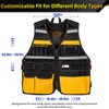 Tool Vest, Electrician Tool Vest for Men, 22 Compartments, Reflective