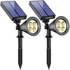URPOWER Solar Lights Outdoor, Adjustable Spot Lights Outdoor, 2-in-1 Waterproof