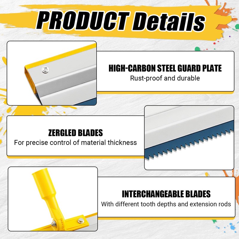 1 Pack 22" Notched Squeegee for Epoxy with 5mm Serrated
