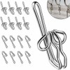 120X Curtain Gathering Hook 28mm Pencil Pleat Small Gather Metal