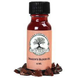 Dragons Blood Oil 1/2 oz | Handmade with Herbs & Essential Oils | Spiritual Purification, Strength, Power Rituals | Hoodoo Voodoo Wiccan Pagan Conjure
