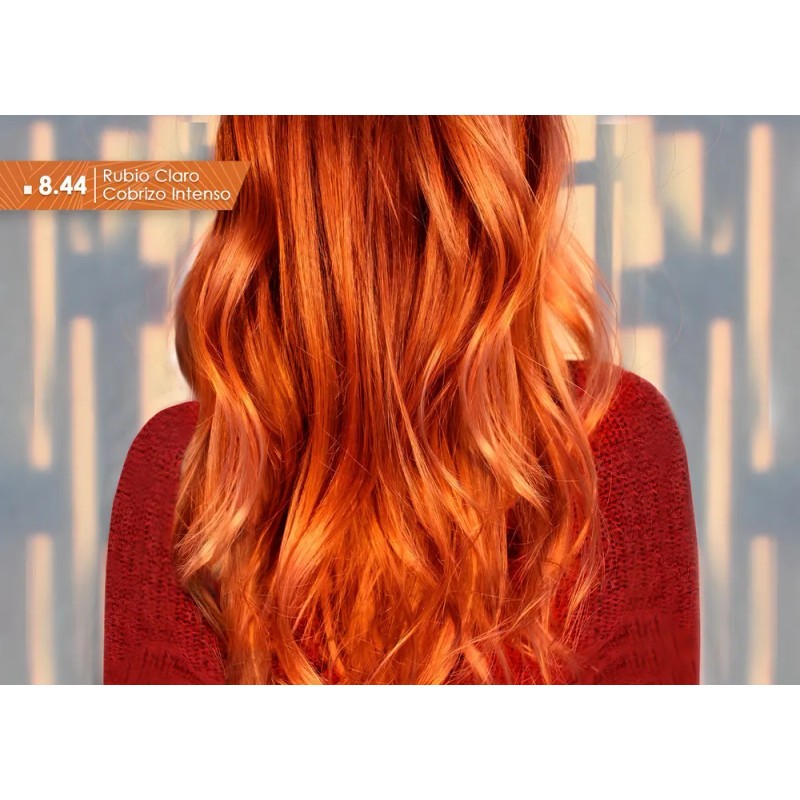 Tinte Color Tech Semipermanente 8.44 Cabello Sin Amoniaco Cubre Canas