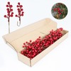 LLZLL 32 Pack Christmas Tree Decorations, Artificial Red Berry Stems