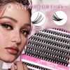 FADLASH DIY Eyelash Extension Kit, 240Pcs Lash Clusters with Lash