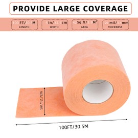 Professional Waterproof Membrane for Shower,5In x 100Ft(42 Sq Ft), Superior Waterproofing Solution for Bathroom, Kitchen,Saunas and Wet Areas