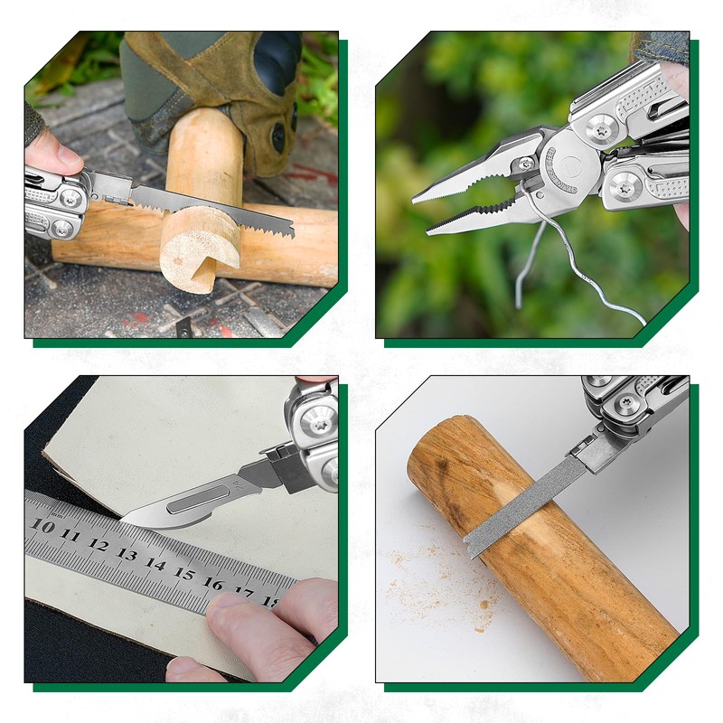 BIBURY Multitool Pliers Spare Parts Kit, Replaceable Wire Cutter, Screwdriver