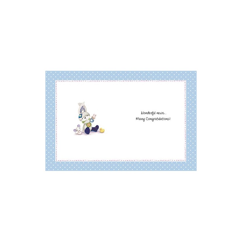 Jonny Javelin Beautiful New Baby Boy Card