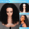 QUANDIAN Kinky Curly 3 In 1 Half Wig Human Hair