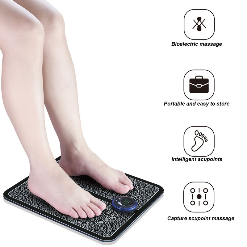Foot Massager Pad Micro Current Foldable Foot Massager Mat with