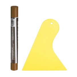 HARFINGTON Wood Filler Sticks Wood Furniture Scratch Repair Filler Sticks Furniture Touch Up Markers with Yellow Scraper for Wood Holes Wood Floor Table Door Cabinet, Teak