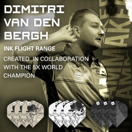 Target Dimitri Van Den Bergh Ink Design No.2 Dart Flights - 3 Set Pack (9 in total)