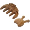 Massage Hair Comb Head Scalp Meridian Comb Y Shape Wooden