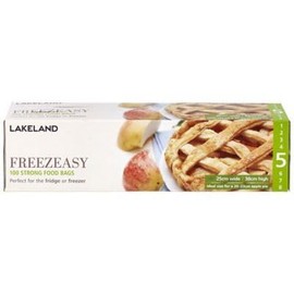 100 Lakeland Flat Freezeasy Food Freezer Bags 25cm x 38cm – Hold Approx. 1.5kg Fruit & Veg
