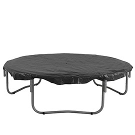 15ft Trampoline Cover, Round Trampoline Cover Rain Snow Sun Shade Protection Cover, Rainproof UV Resistant Wear-Resistant Gravity Trampoline Cover Trampoline Protective Covers - 15ft Round,Black