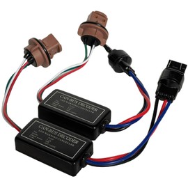 Alady 7443 LED Decoder Canbus Warning Canceller Resistor Fix T20 7444NA LED Bulb Error Code Turn Signal Hyper Flashing Wiring Harness Adapter