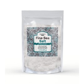 Unpretentious Fine Sea Salt (1.5 lb), Pure Evaporated Mediterranean Sea Salt