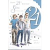 Xpress Yourself Son 21 Today! Medium Sized Headphones Birthday Card