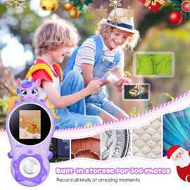 Kids Microscope-Mini Handheld Digital Toy Microscope,Biological Microscopes for Kids Educational Science Toys,Christmas Birthday Gifts for Age 3 4 5 6 7 8 Girls&Boys （Purple）