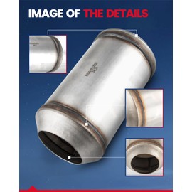 KAX Universal 4“ Catalytic Converter Stainless Steel Universal For Diesel Truck Cat 81040 Automotive Replacement Catalytic Converters