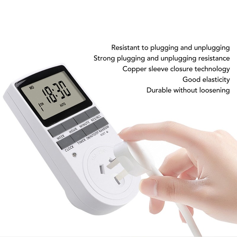 Timer Outlet Digital Intelligent Energy Saving Flame Retardant High Power