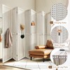 Osparple Room Divider 8 Panel 5.6FT Partition Room Dividers Freestanding