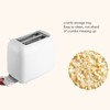 650W Toaster with Double Wide Slots 6 Gears White Bread