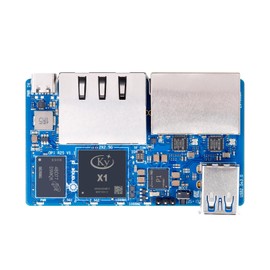 Orange Pi R2S 4GB RAM LPDDR4X with 8GB eMMC Flash RISC V 8 Core 2Tops Al Arithmetic Power Development Board, 2.5G High-Speed Dual LAN Ports Single Board Computer (4GB)