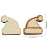60 Pieces Mini Wood Stud Earring Blanks Wooden Jewelry Accessories