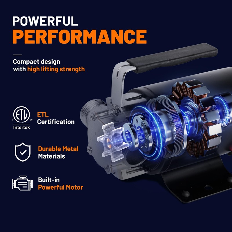 Smartbot 12 Volt 330 GPH Utility Transfer Pump - Portable